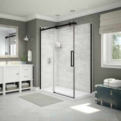 MAAX Utile Marble Carrara Direct To Stud Alcove Shower Side Wall Panel, 103419-307-508-800 805767 *HD24, MSRP: $399.00, FINAL: