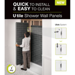 MAAX Utile 48-in W x 1.12-in D x 80.88 H Origin Arctik 1-Piece Direct to Stud Alcove Shower Back Wall Panel, 103411-300-524-800  #805758 *JR2509, Retail: $1,076.00, FINAL PRICE: $ + TAX