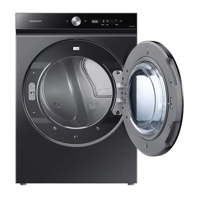 Samsung Extra Large Stackable Steam Cycle Vented Electric Dryer in Brushed Black, DVE53BB8700V *JR2509, Retail: $1,399.00, FINAL PRICE: $699.99 + TAX
