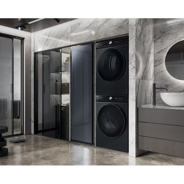 Samsung Extra Large Stackable Steam Cycle Vented Electric Dryer in Brushed Black, DVE53BB8700V *JR2509, Retail: $1,399.00, FINAL PRICE: $699.99 + TAX