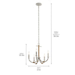 Kichler Minnow 5-Light Distressed Antique White Coastal Dry rated Chandelier, 1163722, CLEARANCE PRICE: $24.99 + TAX