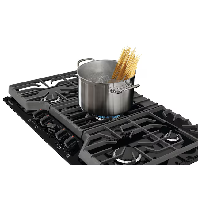 Frigidaire 36-in 5 burners Black Gas Cooktop, FCCG3627AB *JR2510, Retail: $1,049.00, FINAL PRICE: $599.99 + TAX