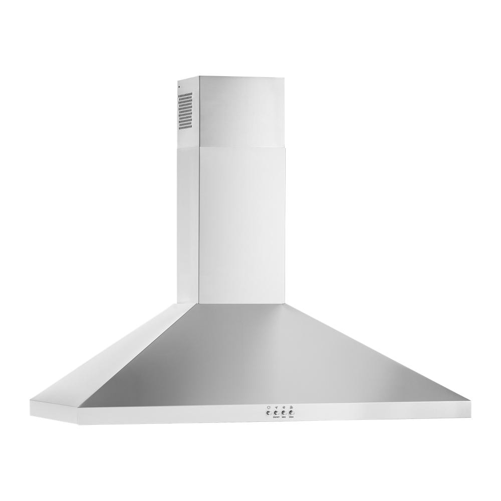 Whirlpool 36 inch Convertible 350-CFM Recirculating Stainless Steel Wall-Mounted Range Hood