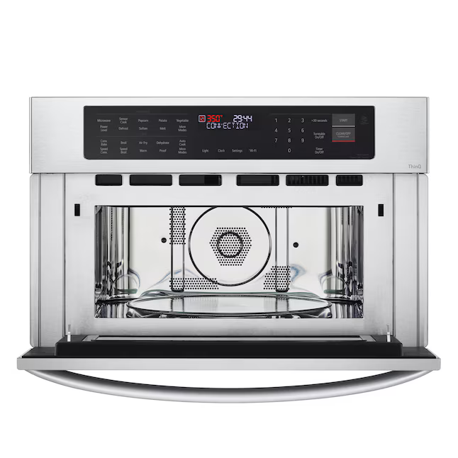 LG 1.7-cu ft 950-Watt 29.75-in Smart Air Fry Built-In Microwave with Sensor Cooking Controls (Printproof Stainless Steel)