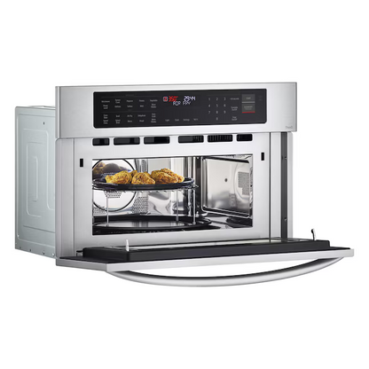 LG 1.7-cu ft 950-Watt 29.75-in Smart Air Fry Built-In Microwave with Sensor Cooking Controls (Printproof Stainless Steel)