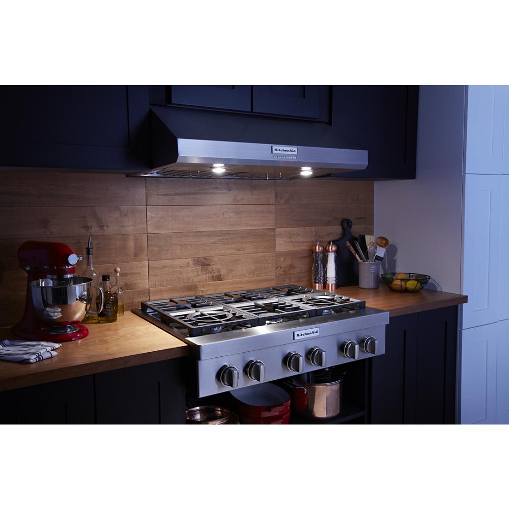 KitchenAid 36 inch Ducted 585-CFM Stainless Steel Under Cabinet Range Hood