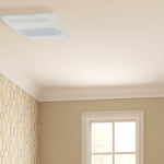 Utilitech 1.5-Sone 80-CFM White Lighted Bathroom Fan and Heater