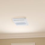Utilitech 1.5-Sone 80-CFM White Lighted Bathroom Fan and Heater