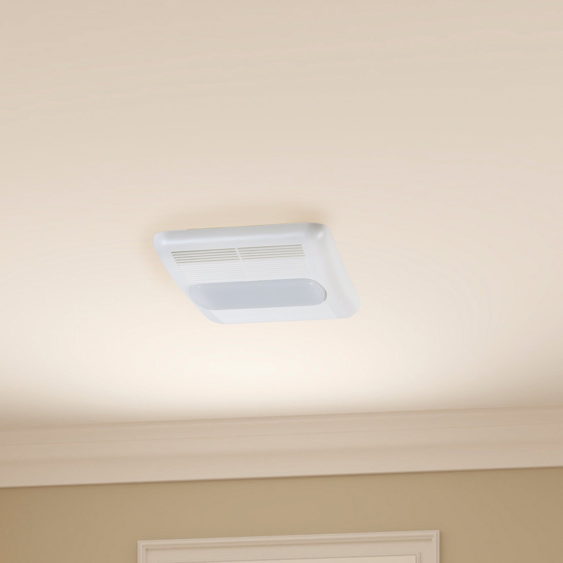 Utilitech 1.5-Sone 80-CFM White Lighted Bathroom Fan and Heater