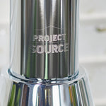 Project Source Tucker Chrome Single Handle Deck-mount Pull-down Kitchen Faucet with Sprayer (Includes Deck Plate