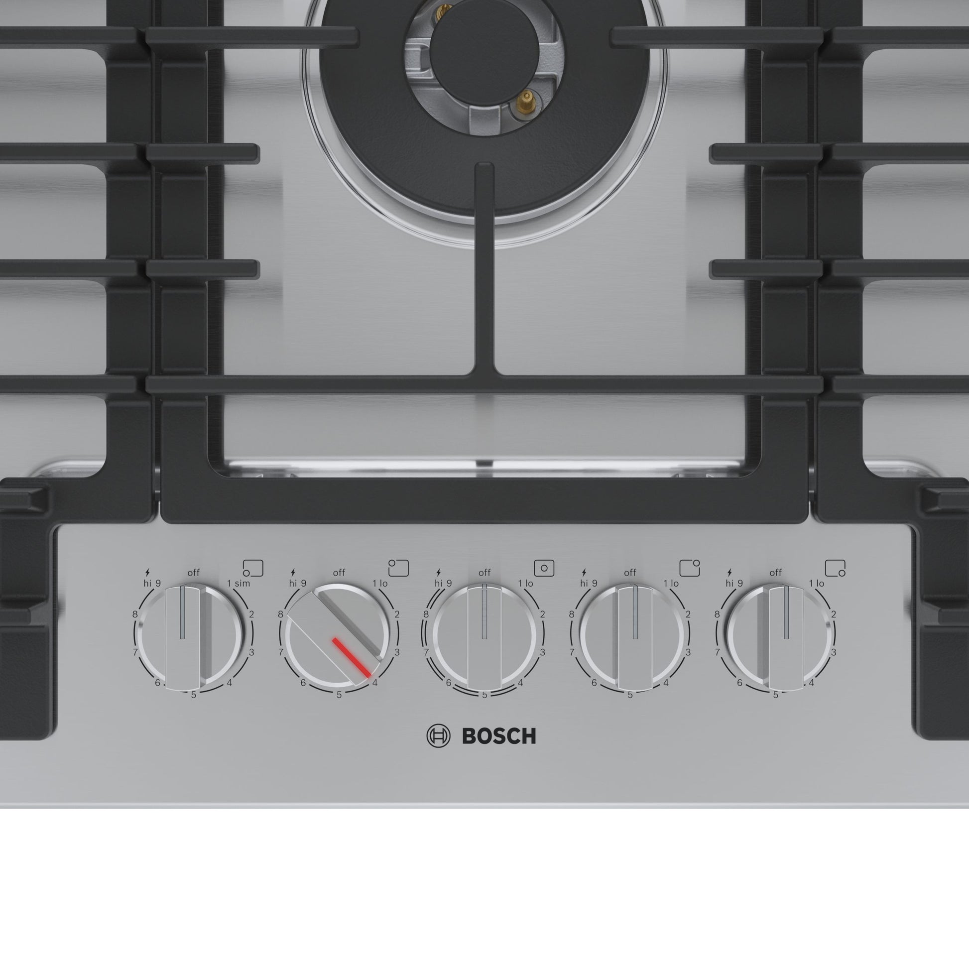 Bosch 800 Series 36-in 5 burners Stainless steel Gas Cooktop