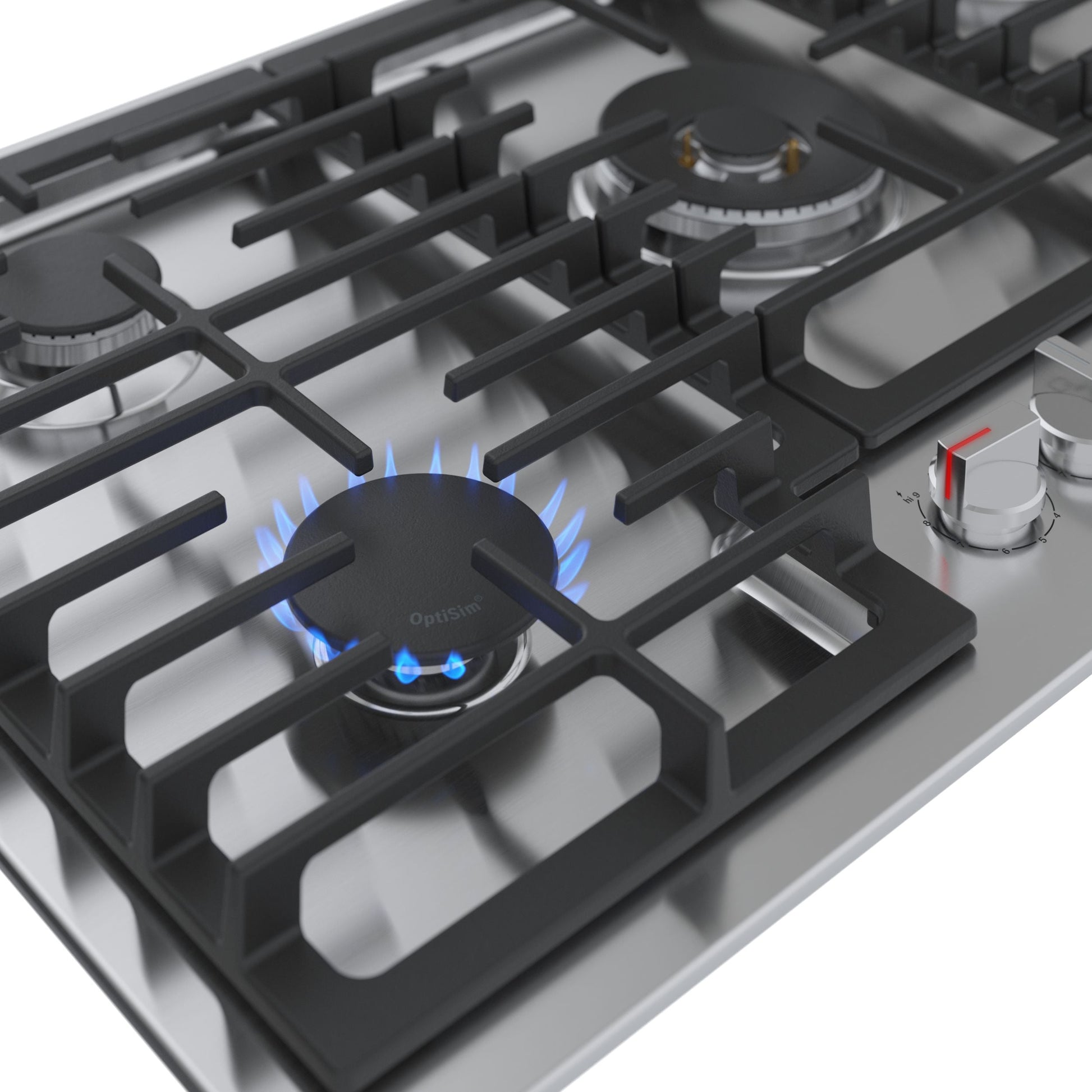 Bosch 800 Series 36-in 5 burners Stainless steel Gas Cooktop