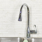 Project Source Tucker Chrome Single Handle Deck-mount Pull-down Kitchen Faucet with Sprayer (Includes Deck Plate