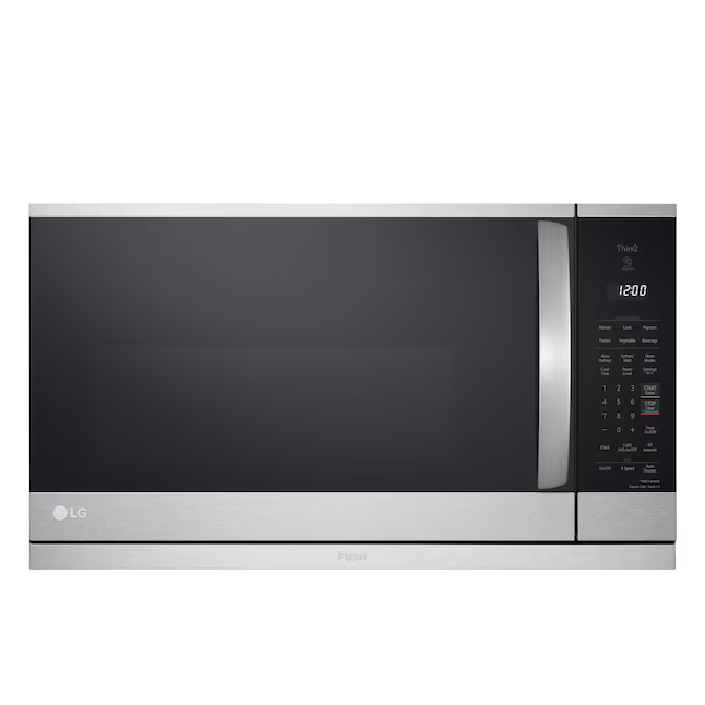 LG 2.1-cu ft 30-in Over-the-Range Microwave with Sensor Cooking + ExtendaVent (PrintProof Stainless Steel), MVEL2125X *JR2512, Retail: $699.00, FINAL PRICE: $349.99+ TAX