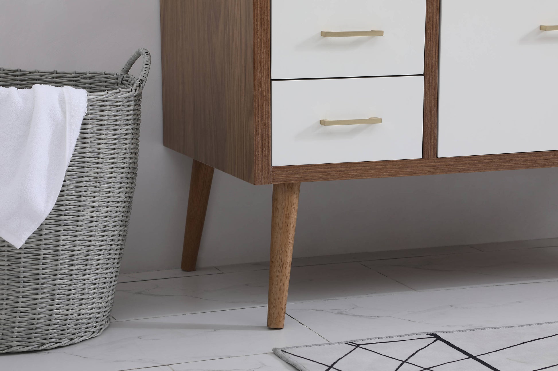 Ever Living Fawn 48-Inch Single Sink Vanity in Natural White with a Countertop, VF41048WH, FINAL PRICE: $699.99 + TAX [FBM-130]