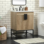 Ever Living Grace 24-Inch Single Sink Vanity in Mango Wood with a Countertop, VF48824MW, FINAL PRICE: $399.99 + TAX [FBM-147]