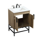 Ever Living Grace 24-Inch Single Sink Vanity in Mango Wood with a Countertop, VF48824MW, FINAL PRICE: $399.99 + TAX [FBM-147]
