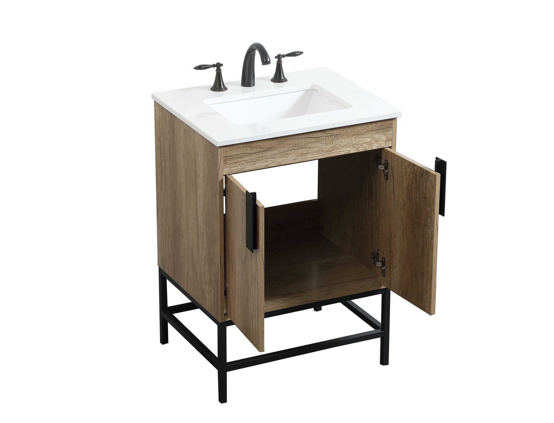 Ever Living Grace 24-Inch Single Sink Vanity in Mango Wood with a Countertop, VF48824MW, FINAL PRICE: $399.99 + TAX [FBM-147]