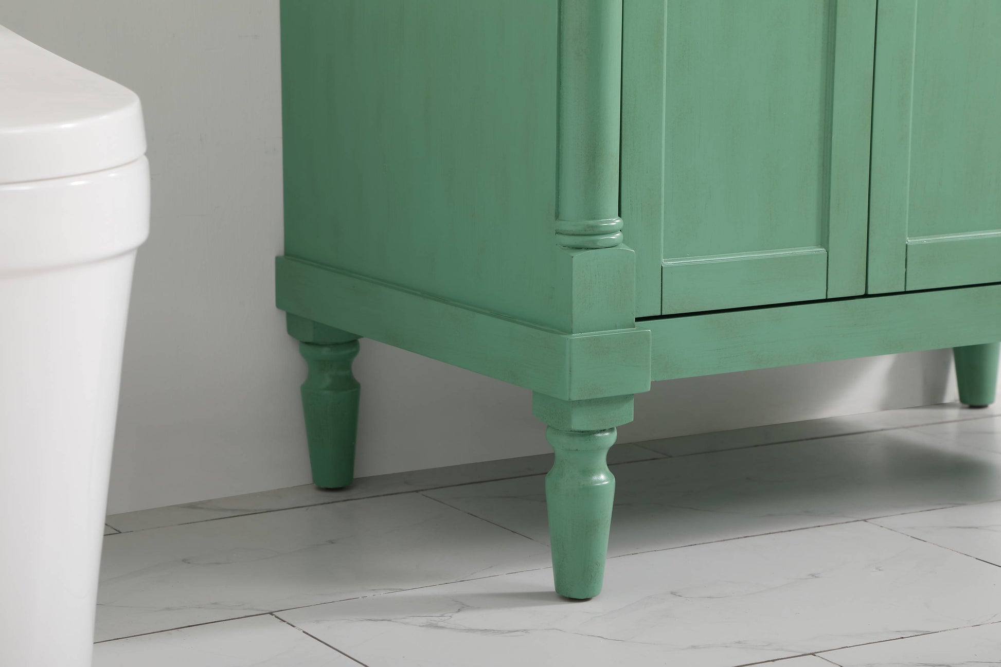 Ever Living Charlie 36-Inch Single Sink Vanity in Vintage Mint with a White And Brown Vein Marble Countertop, VF12336VM-VW, FINAL PRICE: $599.99 + TAX [FBM-134]