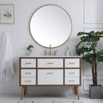 Ever Living Fawn 48-Inch Single Sink Vanity in Natural White with a Countertop, VF41048WH, FINAL PRICE: $699.99 + TAX [FBM-130]