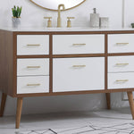 Ever Living Fawn 48-Inch Single Sink Vanity in Natural White with a Countertop, VF41048WH, FINAL PRICE: $699.99 + TAX [FBM-130]