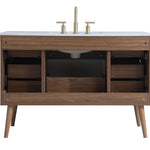 Ever Living Fawn 48-Inch Single Sink Vanity in Natural White with a Countertop, VF41048WH, FINAL PRICE: $699.99 + TAX [FBM-130]