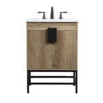 Ever Living Grace 24-Inch Single Sink Vanity in Mango Wood with a Countertop, VF48824MW, FINAL PRICE: $399.99 + TAX [FBM-147]