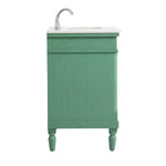 Ever Living Charlie 36-Inch Single Sink Vanity in Vintage Mint with a White And Brown Vein Marble Countertop, VF12336VM-VW, FINAL PRICE: $599.99 + TAX [FBM-134]