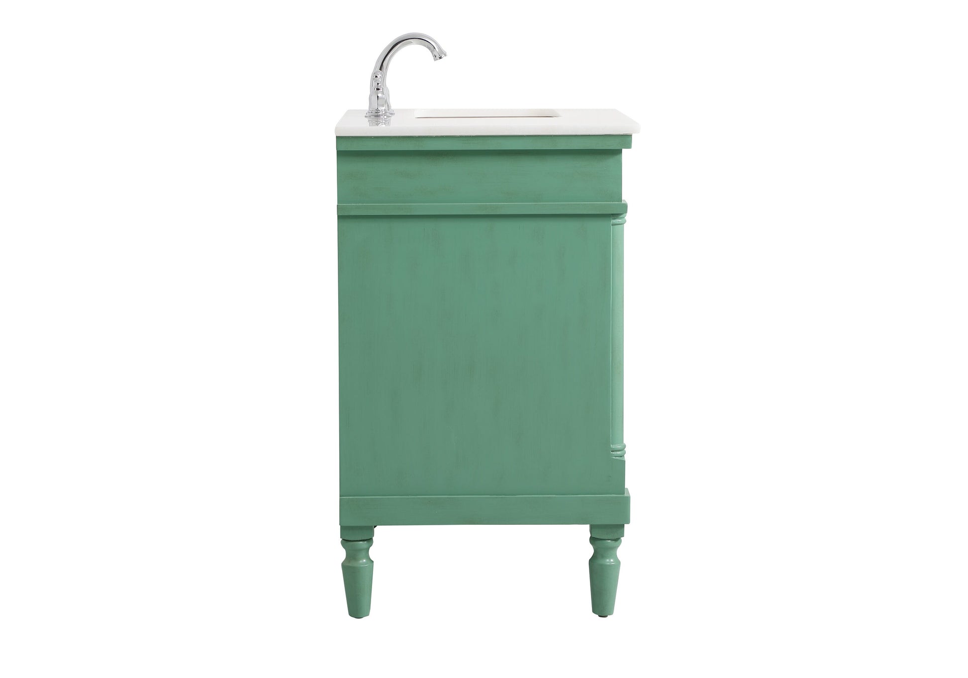 Ever Living Charlie 36-Inch Single Sink Vanity in Vintage Mint with a White And Brown Vein Marble Countertop, VF12336VM-VW, FINAL PRICE: $599.99 + TAX [FBM-134]