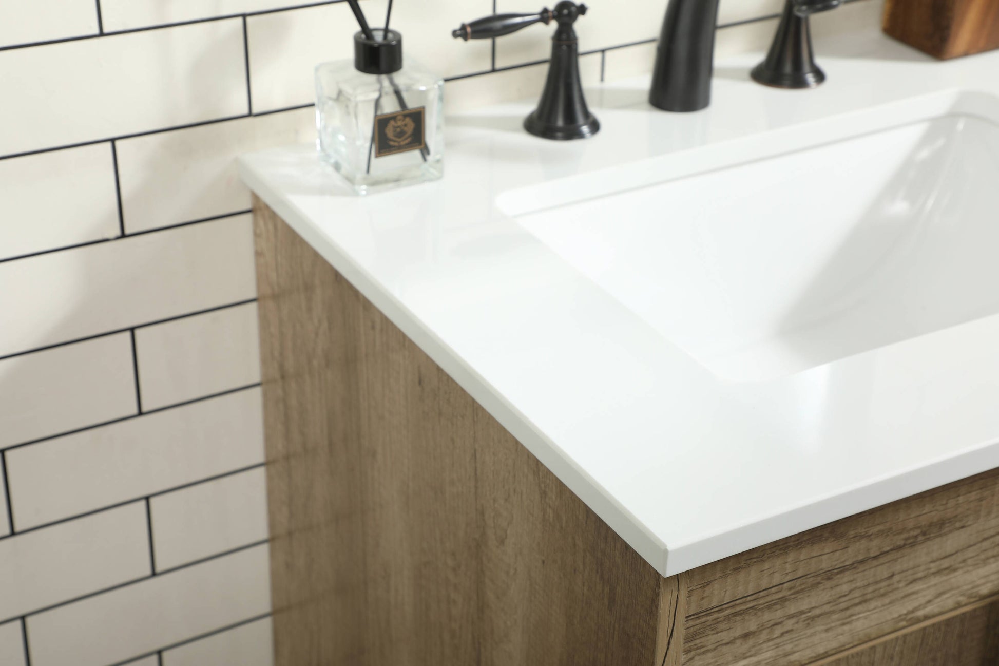 Ever Living Grace 24-Inch Single Sink Vanity in Mango Wood with a Countertop, VF48824MW, FINAL PRICE: $399.99 + TAX [FBM-147]
