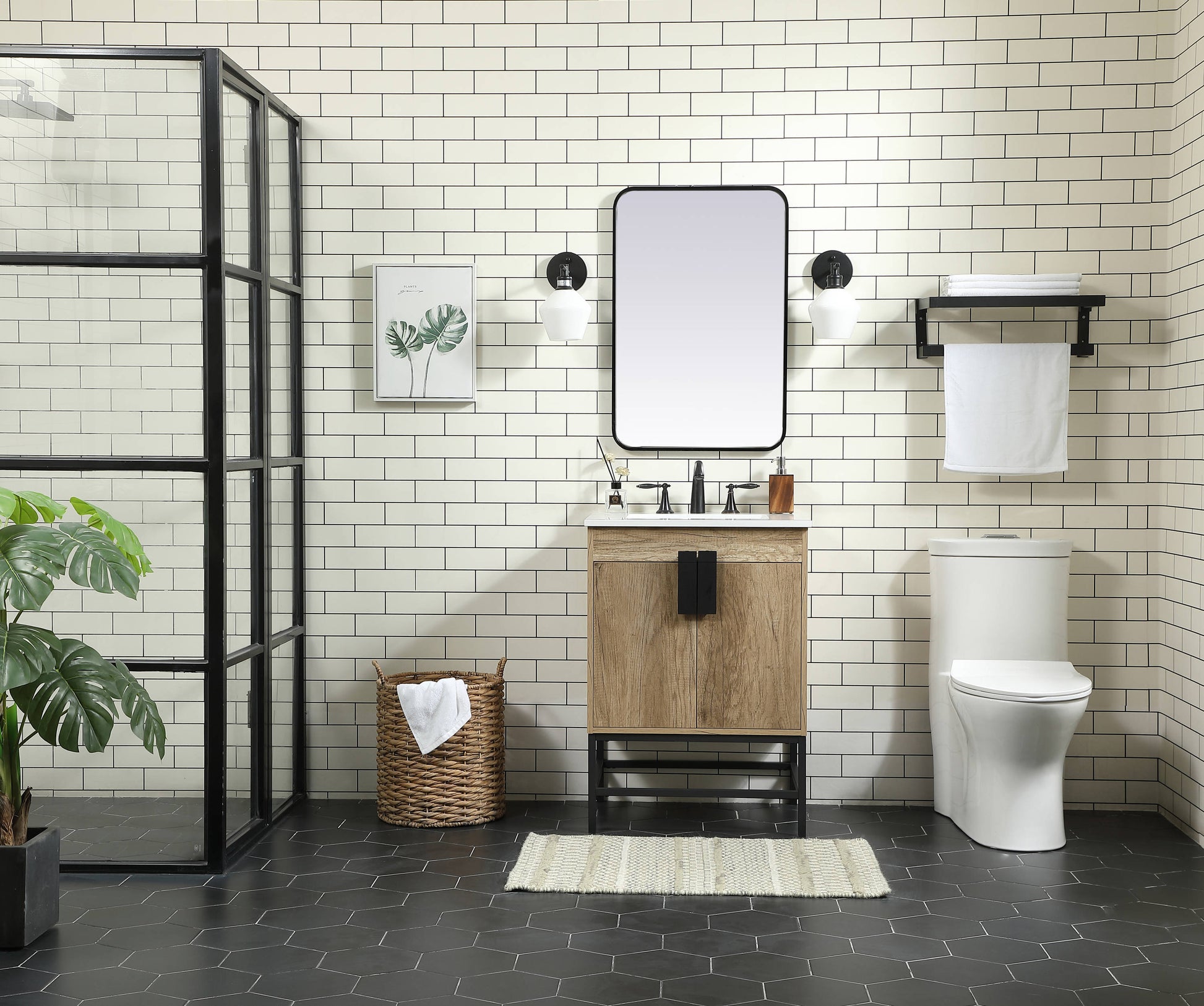 Ever Living Grace 24-Inch Single Sink Vanity in Mango Wood with a Countertop, VF48824MW, FINAL PRICE: $399.99 + TAX [FBM-147]