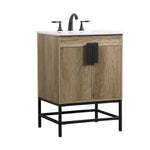 Ever Living Grace 24-Inch Single Sink Vanity in Mango Wood with a Countertop, VF48824MW, FINAL PRICE: $399.99 + TAX [FBM-147]