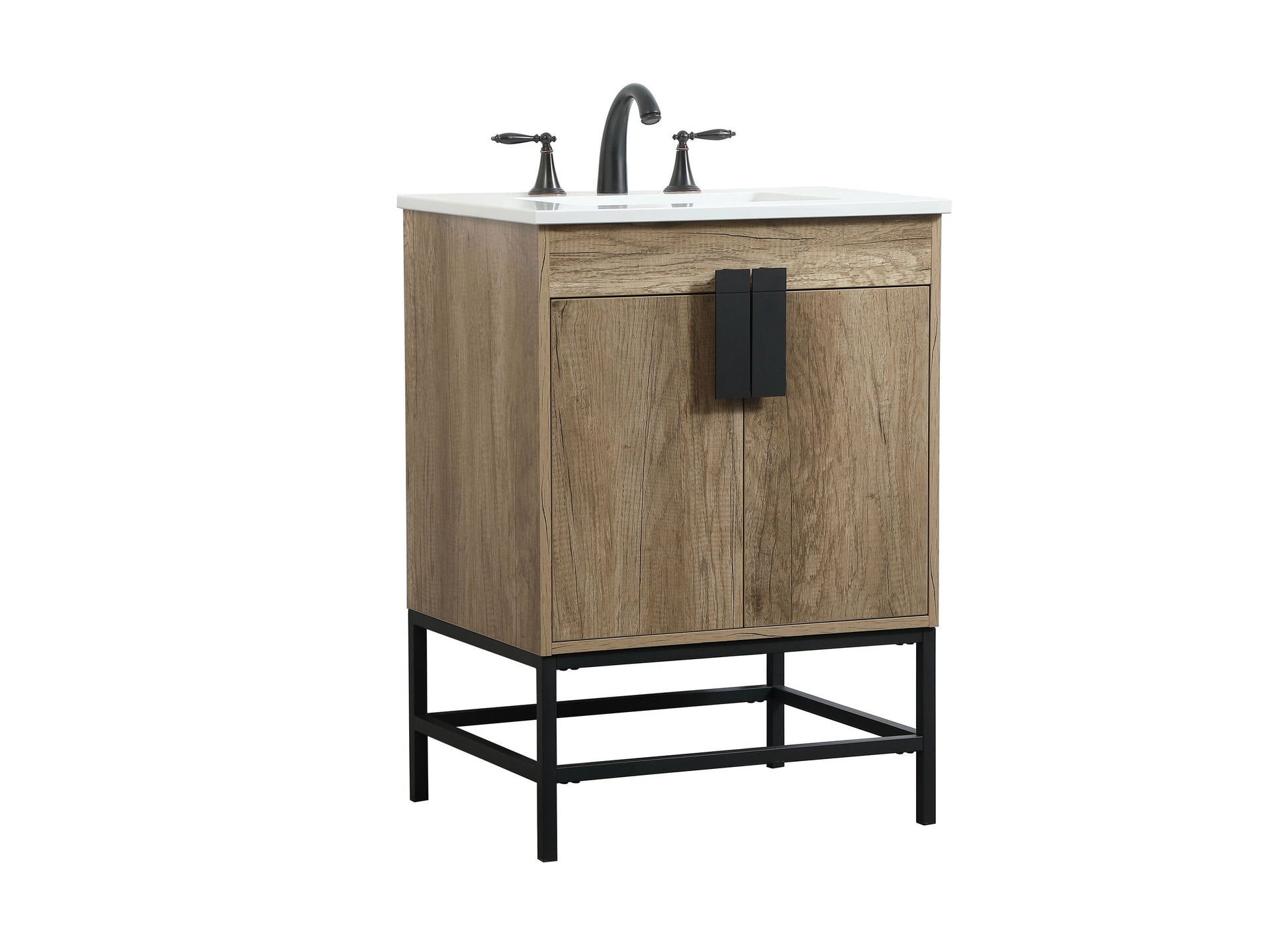 Ever Living Grace 24-Inch Single Sink Vanity in Mango Wood with a Countertop, VF48824MW, FINAL PRICE: $399.99 + TAX [FBM-147]