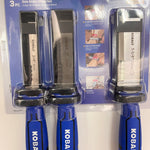 Kobalt Side Strike 3 -Pack Woodworking Chisel Set