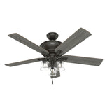 Hunter Maya 54-in Noble Bronze Ceiling Fan With Light and Pull Chain Included
