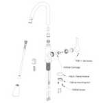 Greenwood Kitchen Faucet Chrome Finish, LWF1410CR