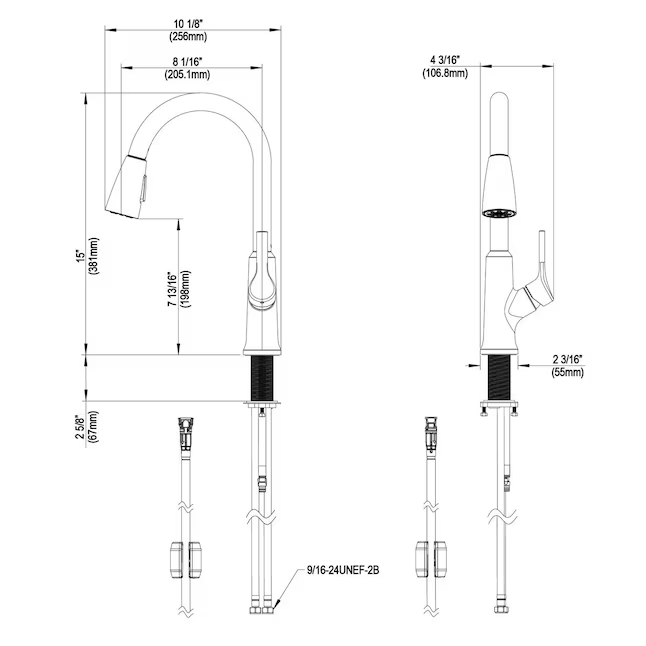 Greenwood Kitchen Faucet Chrome Finish, LWF1410CR
