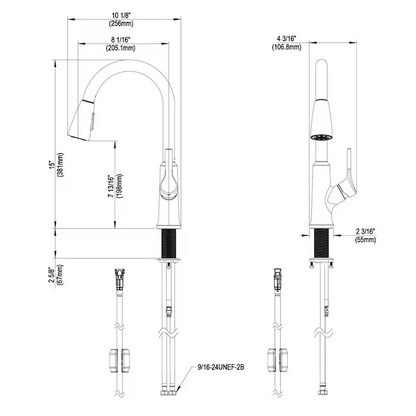 Greenwood Kitchen Faucet Chrome Finish, LWF1410CR