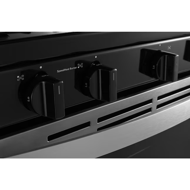 Whirlpool 30-in 5 burners 5.1-cu ft Freestanding Natural Gas Range (Stainless Steel), WFG505M0BS/3 *JR2508, Retail: $989.00, FINAL PRICE: $649.99 + TAX