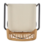 Origin 21 Clairmont Set of 2 Wicker Black Steel Frame Swivel rocker Dining Chair with Cream Cushioned Seat, LG-22028-SR  5106703  *HD2509, Retail: $298.00, FINAL PRICE: $199.99 + TAX