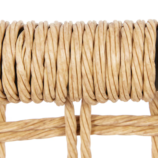 Origin 21 Clairmont Set of 4 Wicker Black Steel Frame Stationary Dining Chair with Cream Cushioned Seat, LG-22028-DC 5106704 *HD2509, Retail: $386.00, FINAL PRICE: $249.99 + TAX