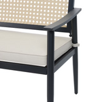 Summit Lane Charlee 50-in W x 33.86-in H Wicker Steel Love Seat Bench, 22044-R1   5106733  *HD2409, Retail: $224, FINAL PRICE: $139.99 + TAX