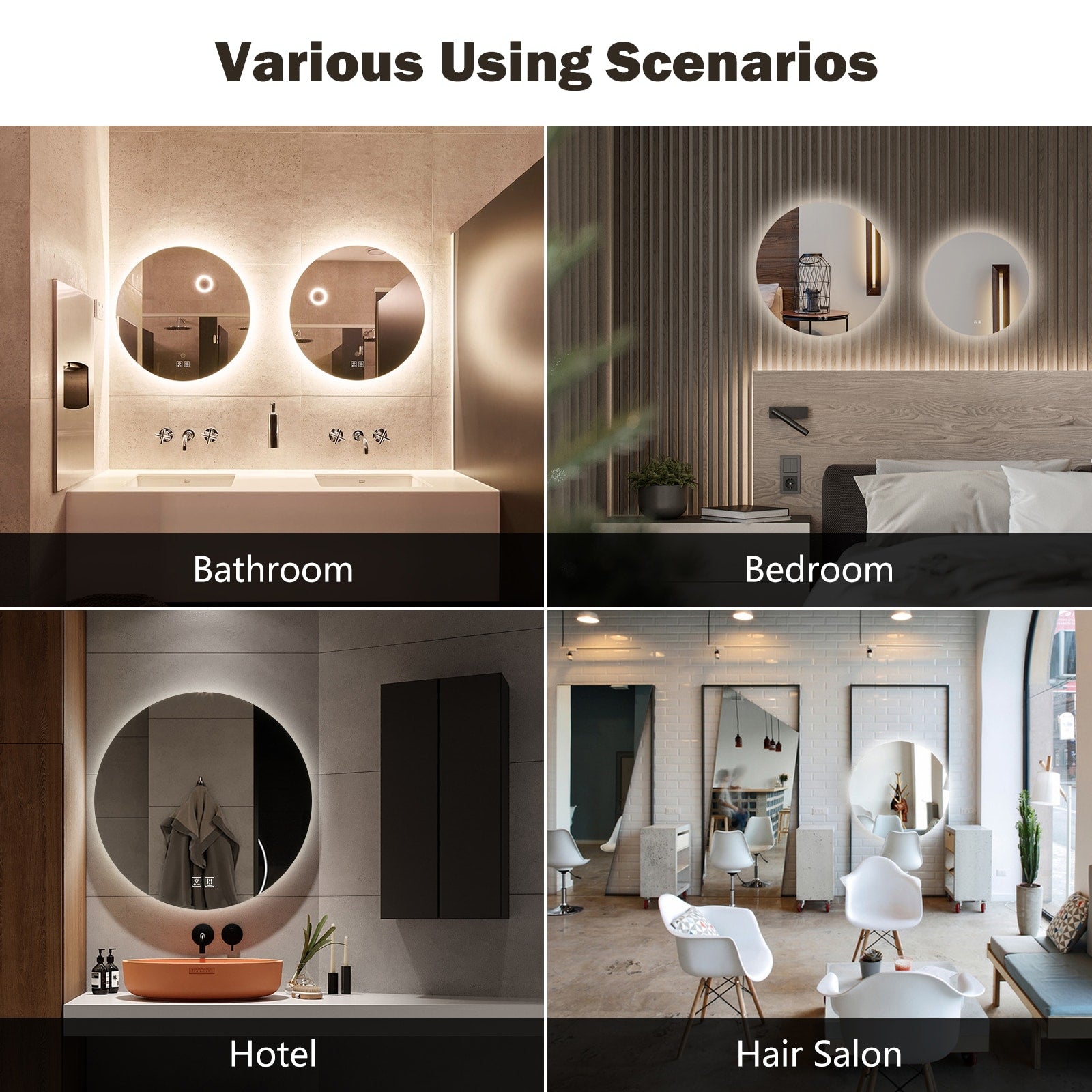 Helena 32-in Frameless LED Mirror with Defogger MA05R32TD-OL, FINAL PRICEl: $219.99 + TAX
