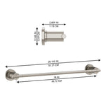 Ellen DeGeneres Tossana 18-in Towel Bar – Brushed Nickel, 2014ATB-18-113, FINAL PRICE: $19.99 + Tax