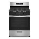 Whirlpool 30-in 5 burners 5.1-cu ft Freestanding Natural Gas Range ( Stainless Steel )