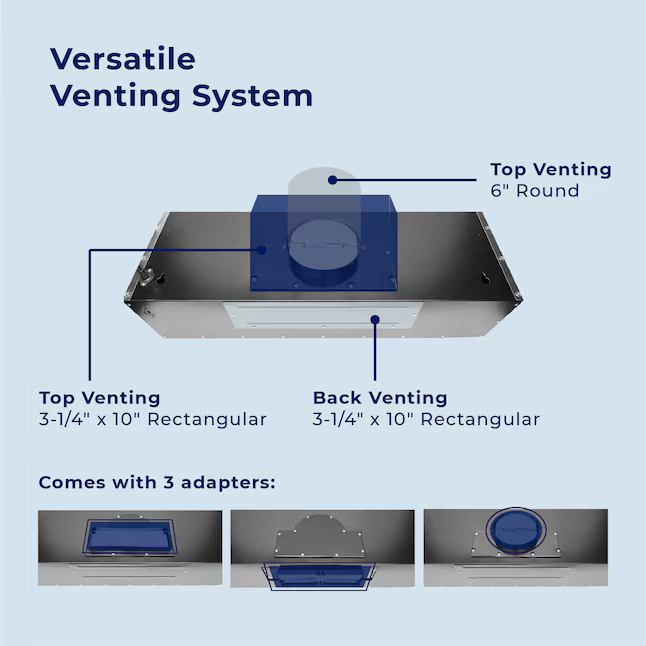 Hauslane 36-in Ducted 500-CFM Black Stainless Steel Under Cabinet Range Hood, UC-PS18BSS-36 *JR2510, Retail: $699.99, FINAL PRICE: $429.99 + TAX