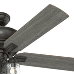 Hunter Maya 54-in Noble Bronze Ceiling Fan With Light and Pull Chain Included