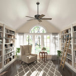 Hunter Maya 54-in Noble Bronze Ceiling Fan With Light and Pull Chain Included