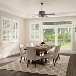 Hunter Maya 54-in Noble Bronze Ceiling Fan With Light and Pull Chain Included