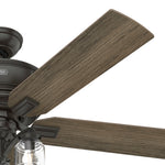 Hunter Maya 54-in Noble Bronze Ceiling Fan With Light and Pull Chain Included